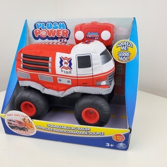 PLUSH Power RC, Remote Control Fire Truck with Soft Body and 2-Way Steering - Picture 3 of 12